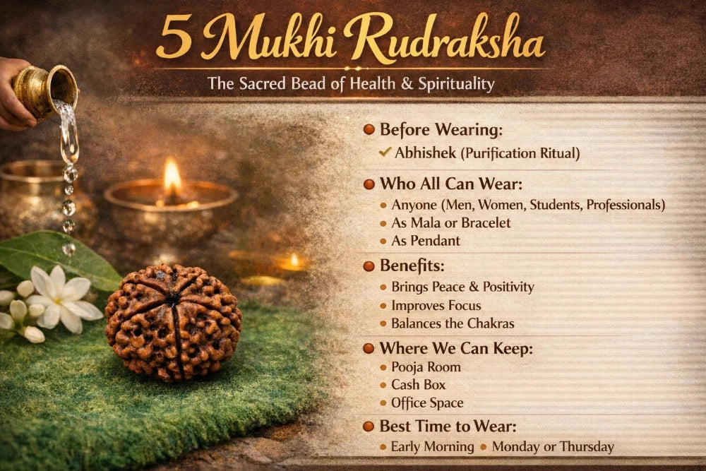 Free Gift - π±5 Mukhi Nepali Rudraksha