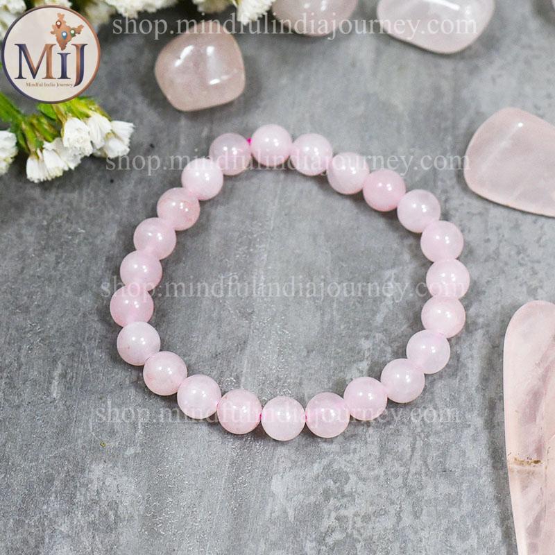 🌸 Natural Rose Quartz Bracelet