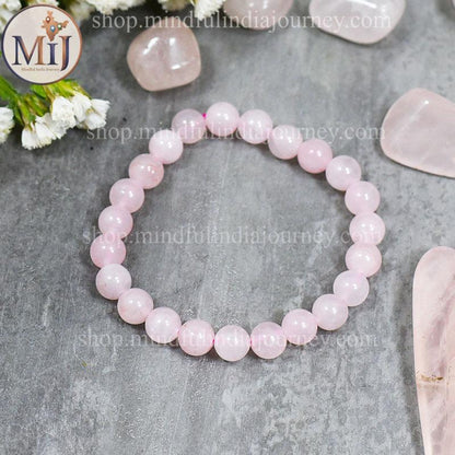 🌸 Natural Rose Quartz Bracelet
