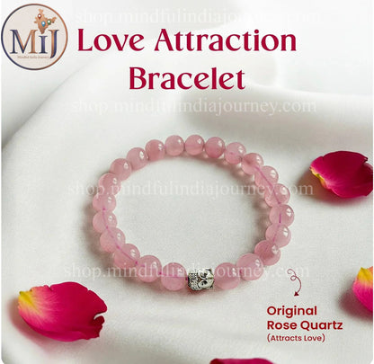 🌸 Natural Rose Quartz Bracelet